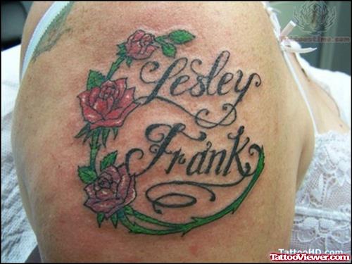 Name Lettering Tattoo