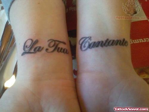 Wrist Letering Tattoo Designs