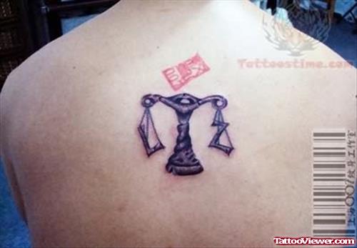 Libra Tattoo Design On Back