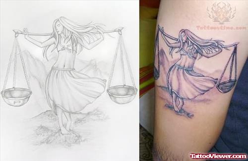 Libra Tattoo Drawing