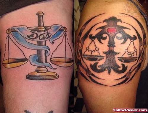 Libra Best Zodiac Tattoo