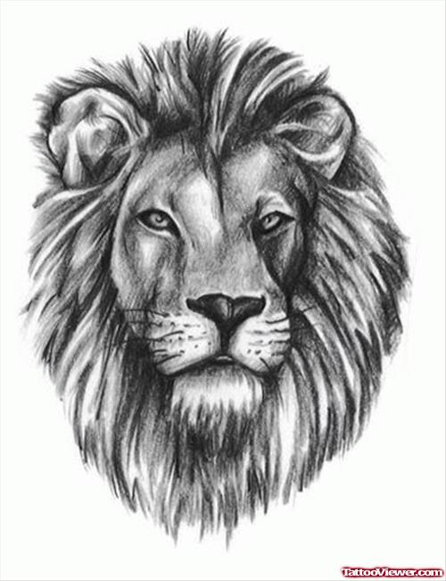 Lion Head Tattoo Designs For Men
