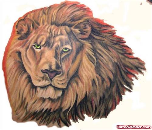 New Lion Head Tattoo Design
