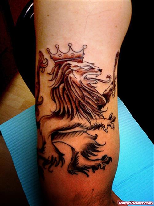 Bicep Lion Tattoo