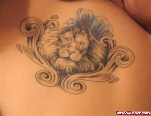 Lion Tattoo Picture on Back