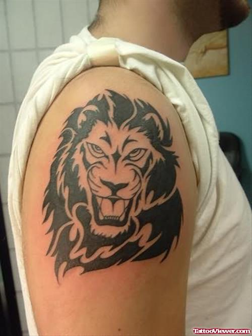 Angry Lion Tattoo Picture