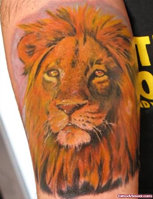 Tattoo Of Lion Head