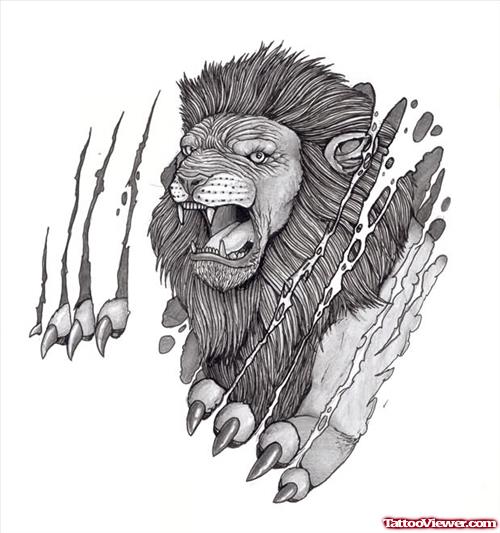 Angry Lion Tattoo Collection