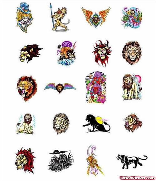 Lion Tattoo Art Collection