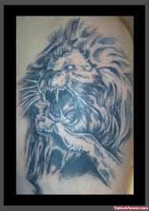 Roaring Lion Tattoo Image