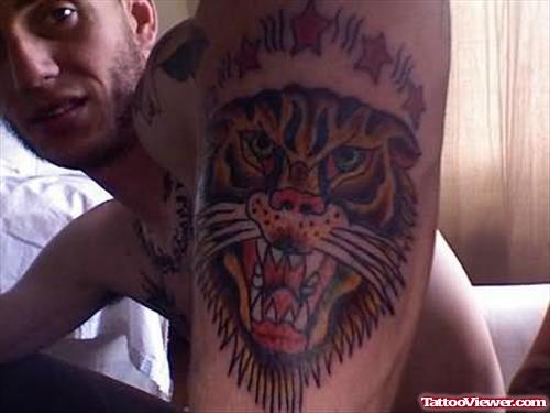 Lion Tattoo Design On Hand