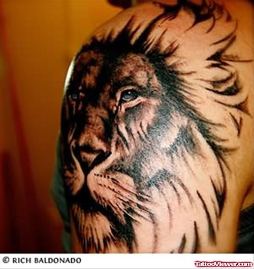 Modern Lion Tattoo