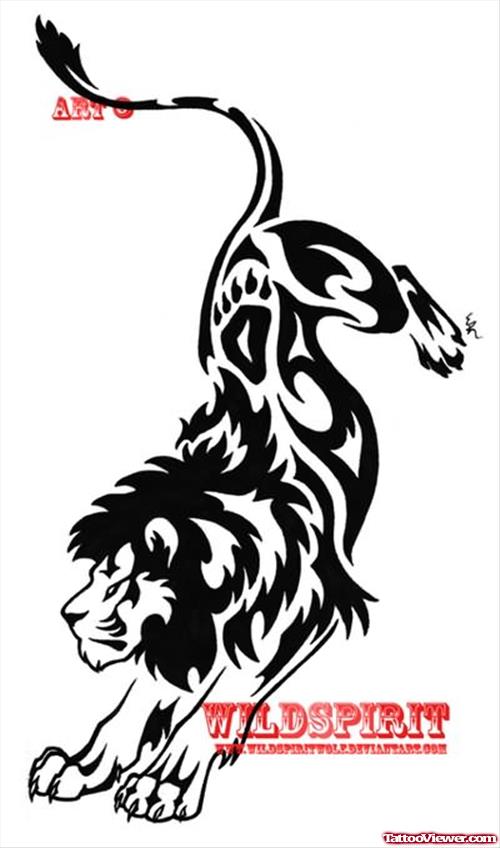 Lion Tattoo Sample