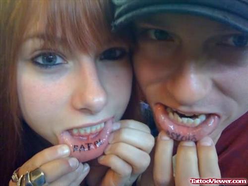 Fatal Tattoo On Lips