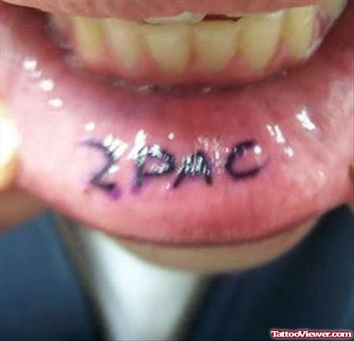 ZPAC Tattoo Inside Lip