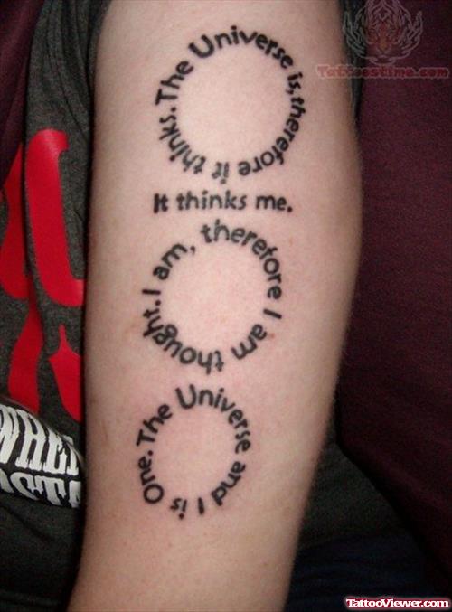 Circles - Literary Tattoo