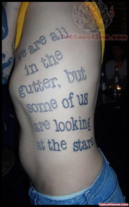 Gutter - Literary Tattoo