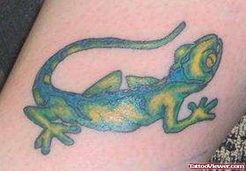 Clear Lizard Tattoo