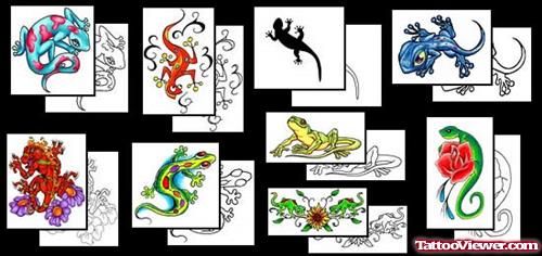 Lizard Tattoo Sample Gallery On Tattoostime
