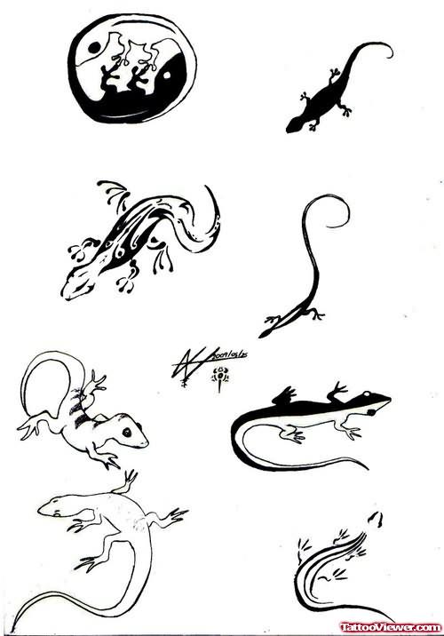 Lizard Extreme Tattoo Designs