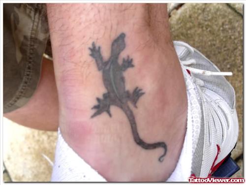 Black Lizard Tattoo Image