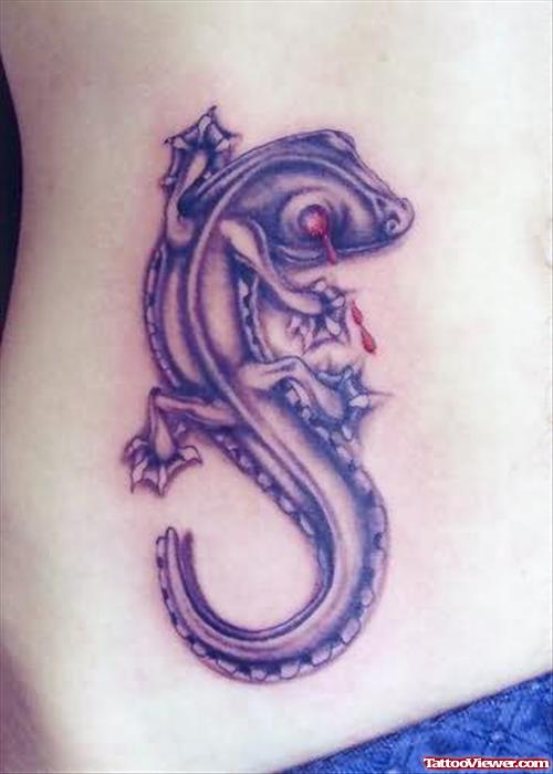 Weeping Lizard Tattoo