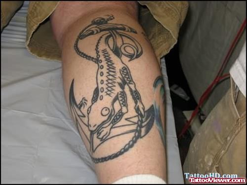 Lizard Tattoos For Leg