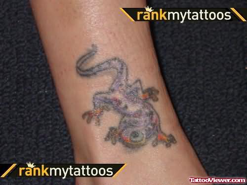 Lizard Tattoo For Ankle