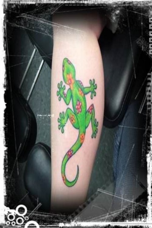 Lizard Tattoo For Girls