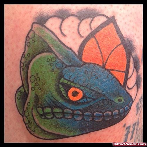 dangerous lizard tattoo