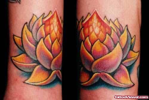 Flaming Lotus Tattoo