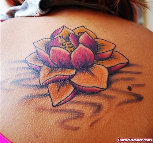 Lotus Tattoo For Back
