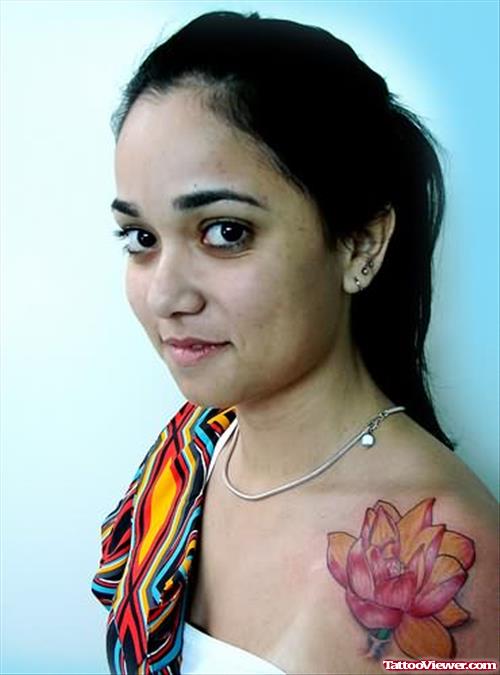 Lotus Tattoo Designs On Shoulder