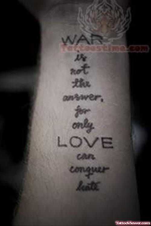 Power Of Love Tattoo