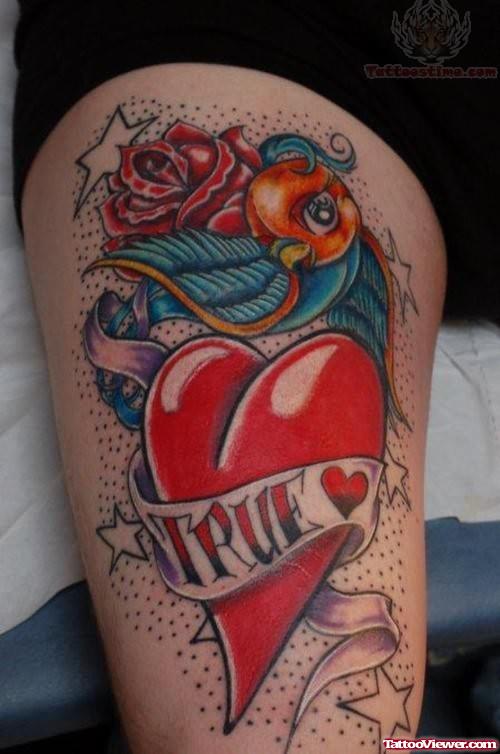 True Love And Rose Tattoo