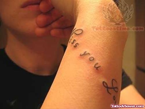 My Love Tattoo On Arm