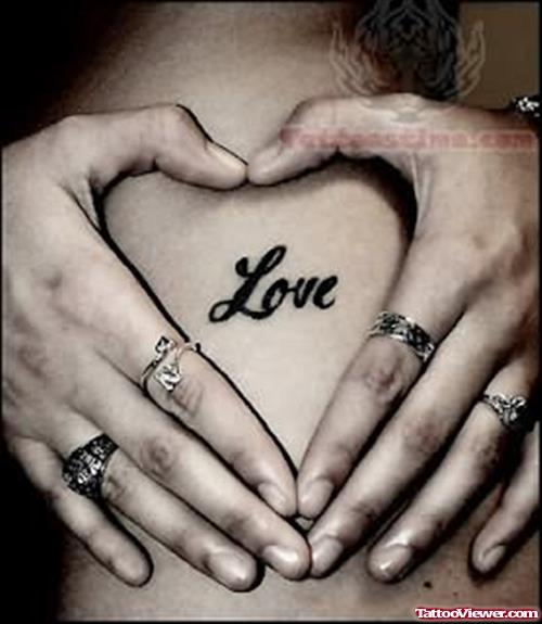 Cool Love Tattoo Design