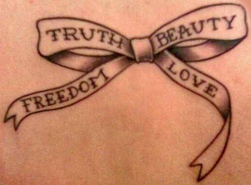Truth Beauty Love Tattoo