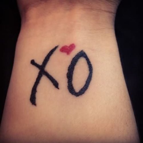 Xo Love Tattoo On Wrist