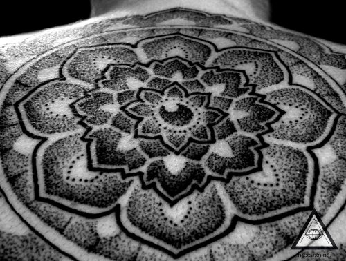 Large Mandala Tattoo On Back