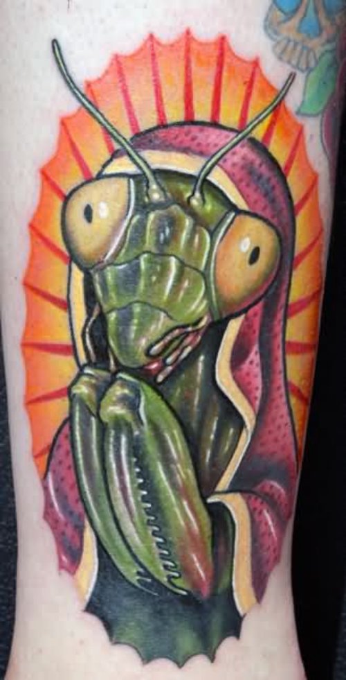 Color Ink Mantis Tattoo