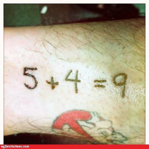 Numeric Math Add Tattoo On Arm