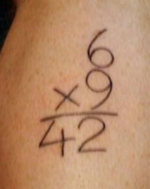Mathematical Multipication Tattoo