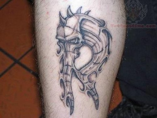 Horse Head Bio Mechanical Tattoo