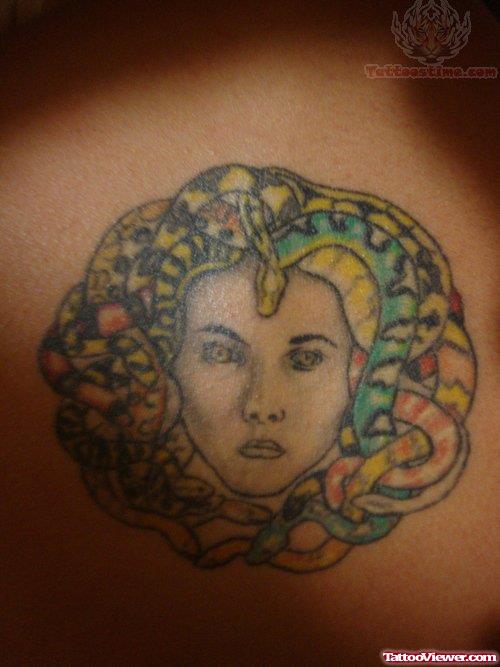 Medusa Face Tattoo