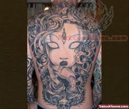 Medusa Back Body Tattoo