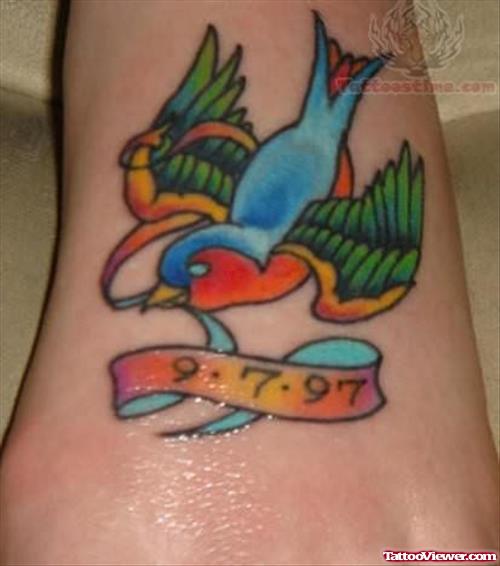 Sparrow Memorial Tattoo