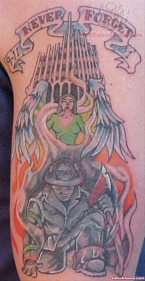 Never Forget Memorial Tattoo