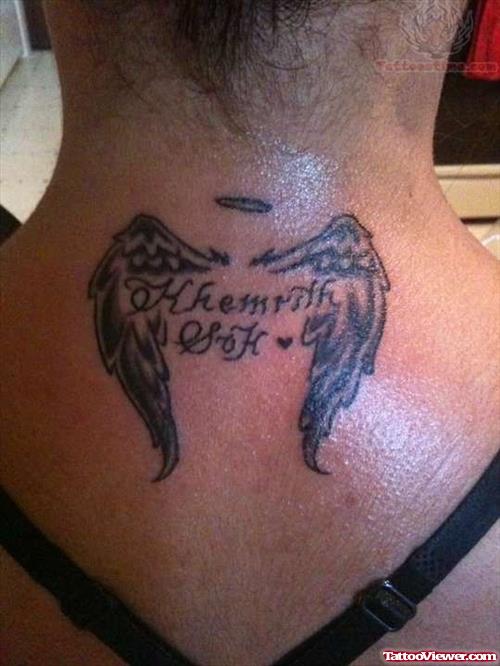 Small Wings Memorial Tattoo