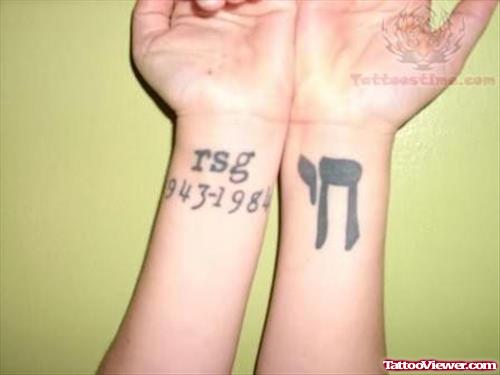 Memorial Tattoo On Wrists